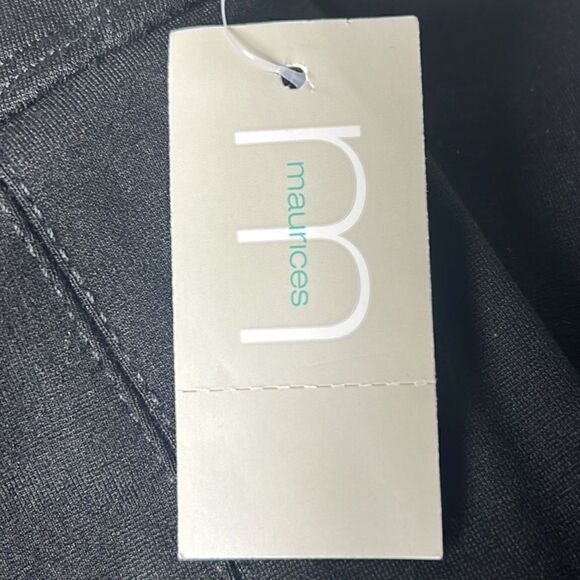 Maurice Black High Rise Pull on Skinny Ankle Stretch Pant - Picture 5 of 6